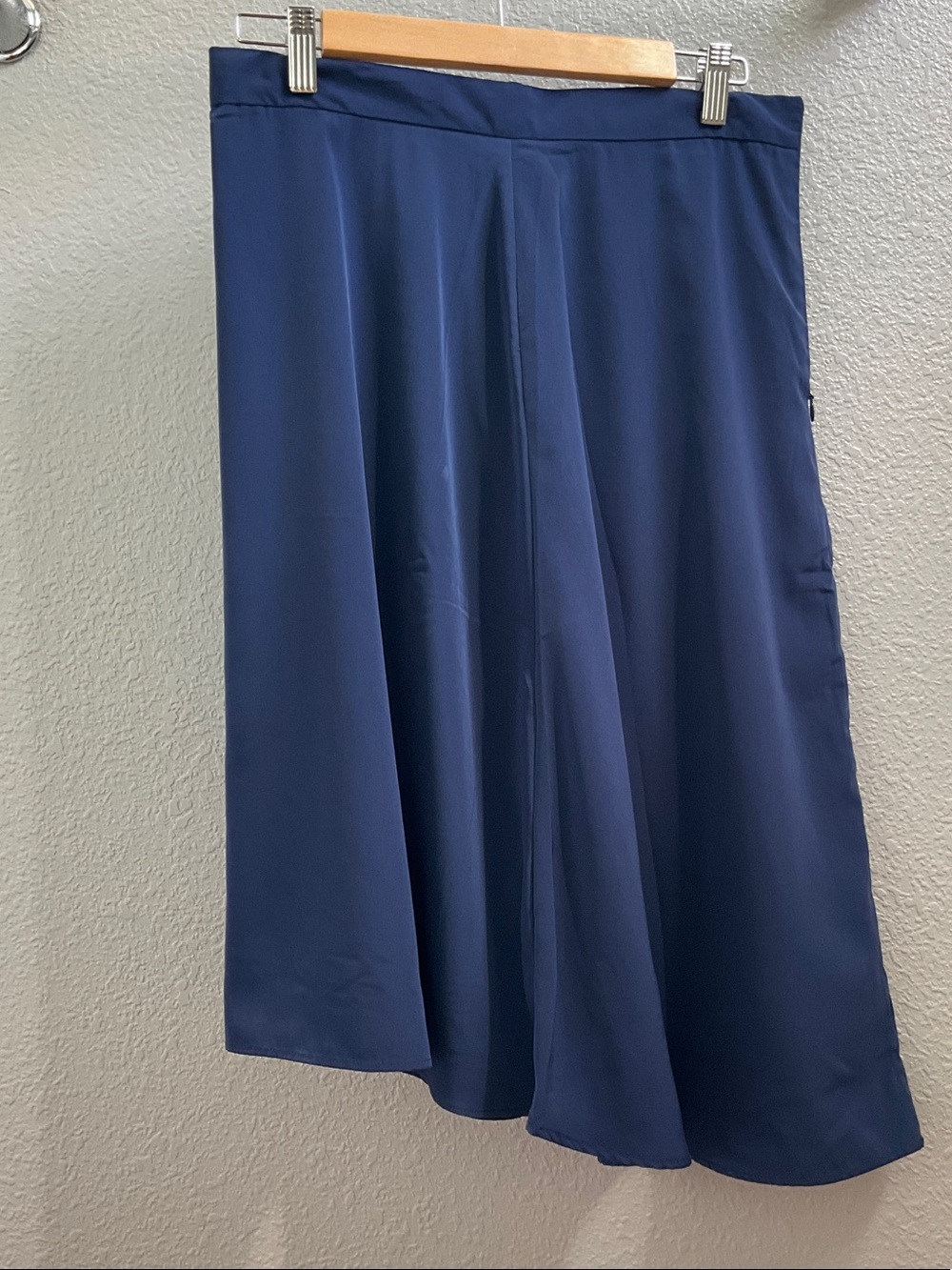 GAP Midnight Blue A-Line asymmetric Midi Skirt
